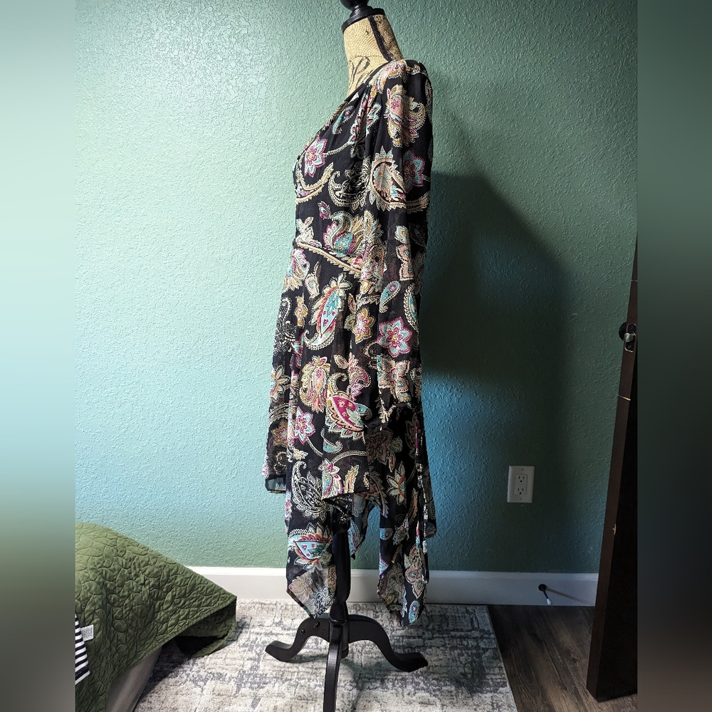 NWOT Influence high low Paisley dress - Picture 3 of 5